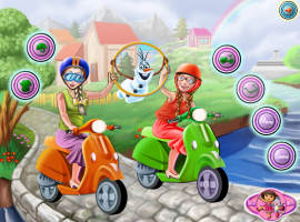 Anna e Elsa Andam de Moto - screenshot 2