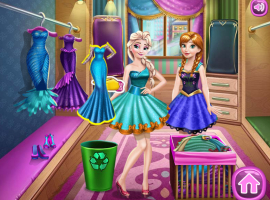 Anna e Elsa Limpam o Guarda-Roupas - screenshot 2