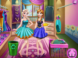 Anna e Elsa Limpam o Guarda-Roupas - screenshot 3