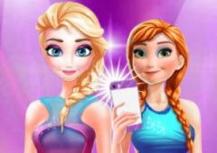 Anna e Elsa no Facebook