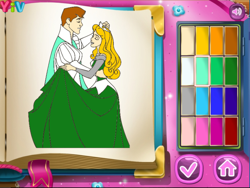 Colorir Princesas da Disney - jogos online de menina