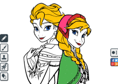 Colorir Desenhos da Frozen