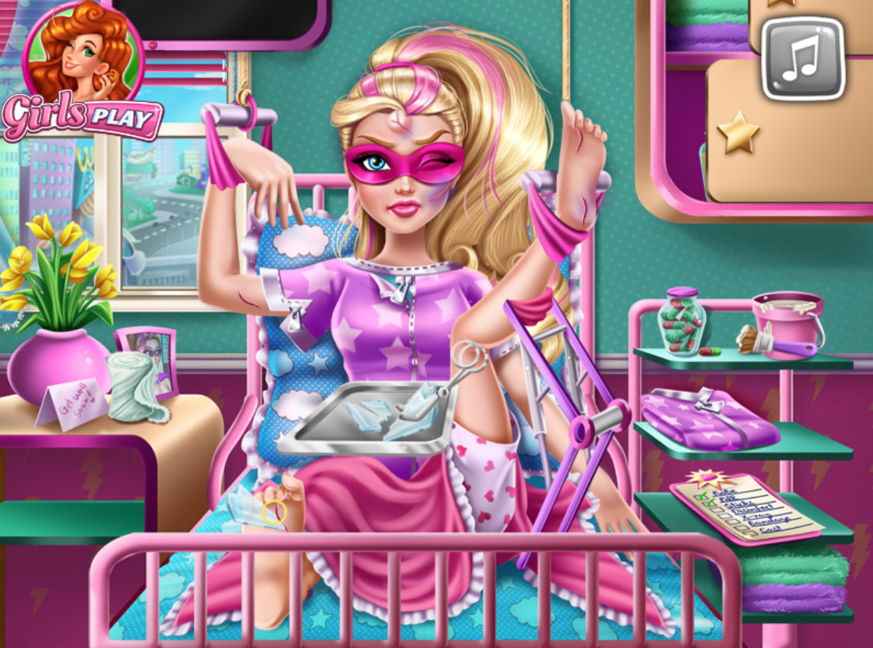 Super Barbie grávida hospital - Jogos para Meninas