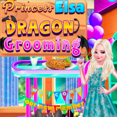 Jogo Cuide do dragão da Princesa Elsa