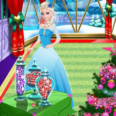 Jogo Decoração Natalina com Elsa