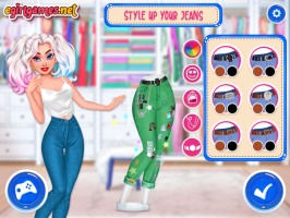 Decore os Jeans da Arlequina e da Barbie - screenshot 2