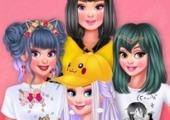 Elsa, Rapunzel, Ariel e Bela adoram Moda Japonesa
