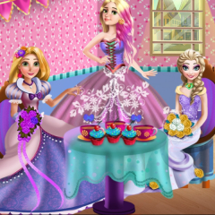 Jogo Festa de Chá com Três Princesas