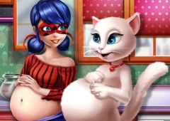 Ladybug e Angela: Amigas Grávidas