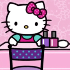 Jogos de O Salão de Manicure da Hello Kitty no Meninas Jogos