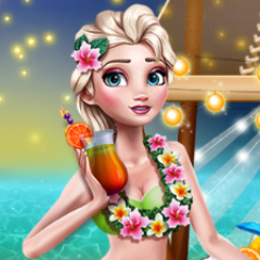 Jogo Princesa Elsa: Festa no Havaí
