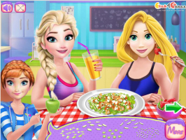 Princesas Disney Preparam Uma Salada - screenshot 2