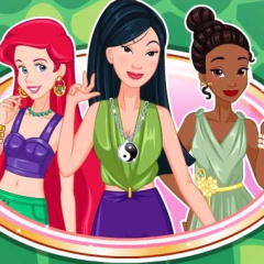Jogo Princesas Disney: Vestidos Verdes