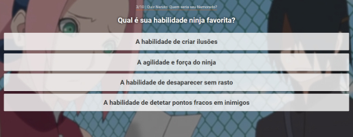 Jogos de Quiz Naruto: Quem seria seu namorado? no Meninas Jogos