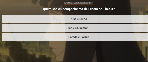 Quiz Naruto: Sabe tudo sobre a Hinata? - screenshot 1