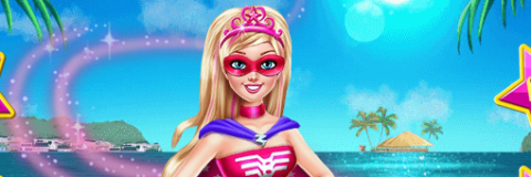 Jogos de Vestir a Super Barbie no Meninas Jogos